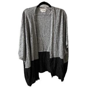 Kimono Cardigan Black/Grey